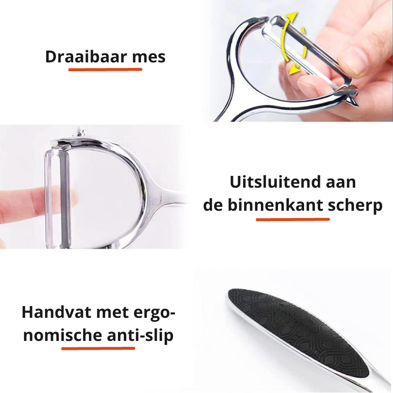 Easy Grip Stainless Steel Vegetable Peeler