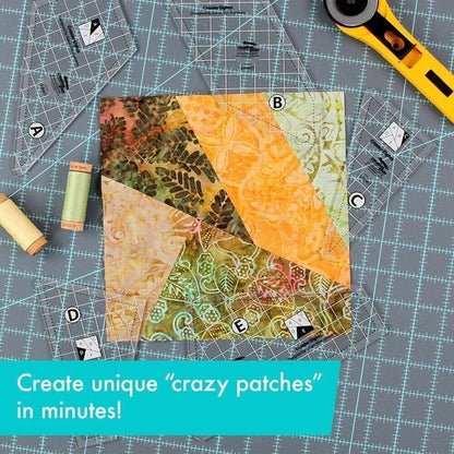 Easy Sewing Template Kit with Non Slip Fabric Cutter Guide