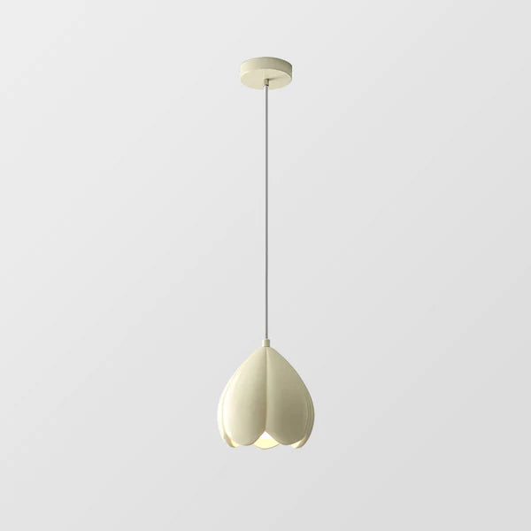Soft White Floral Pendant Light