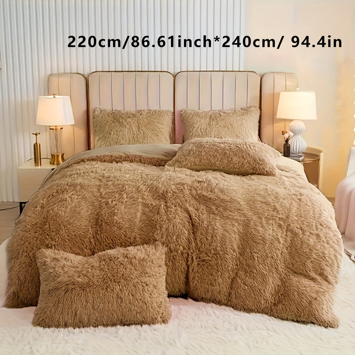 Soft Plush Velvet Duvet Cover Set for Cozy Bedding