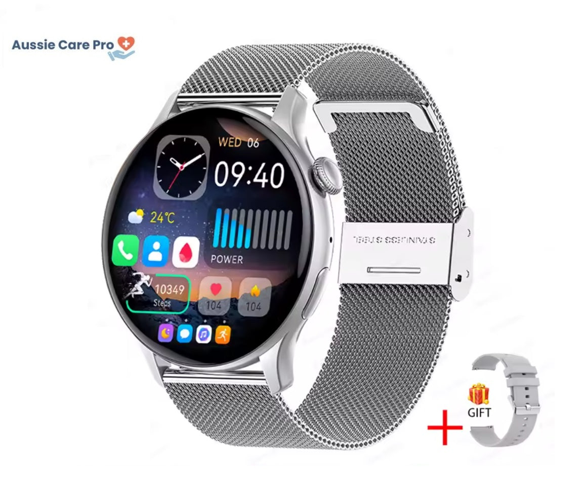 Luxury Gold Ladies Smartwatch with Fitness Tracker