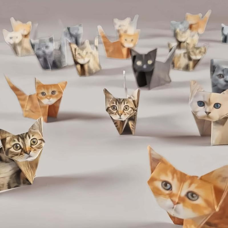 Fun Cat Paper Folding Kit