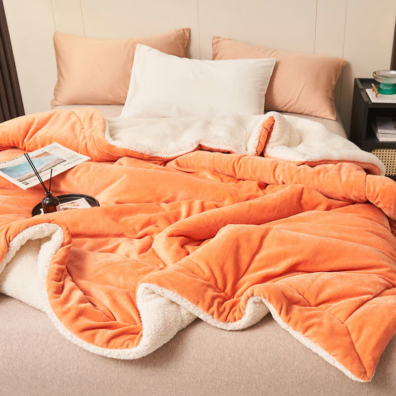 Plush Double Sided Velvet Throw Blanket