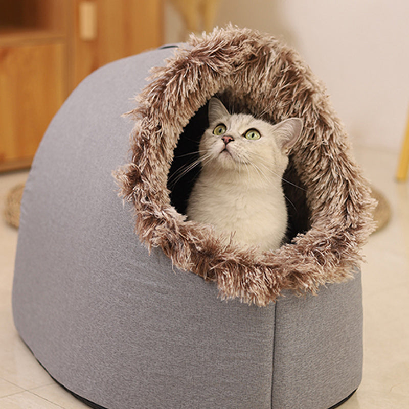 Fesara Plush Pet Hideaway Bed
