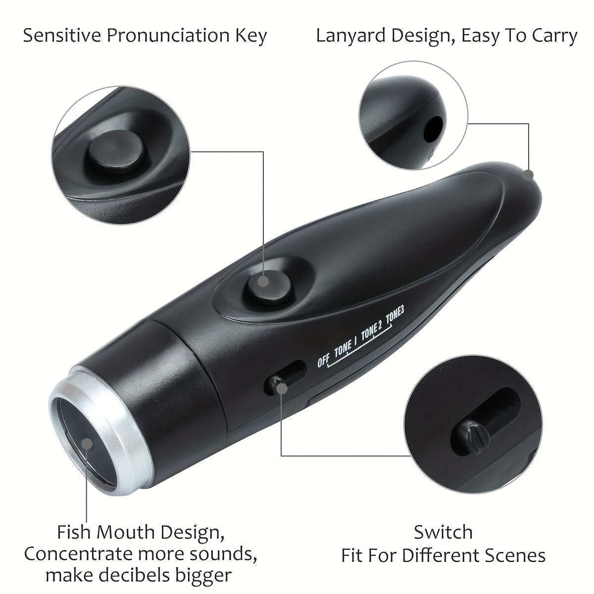Handheld Electronic Flute with 3 Tone Options – Lightweight and Portable for Coaches and Referees-4