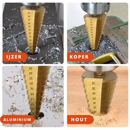 Precise 6-Piece Metal Drill Bit Set