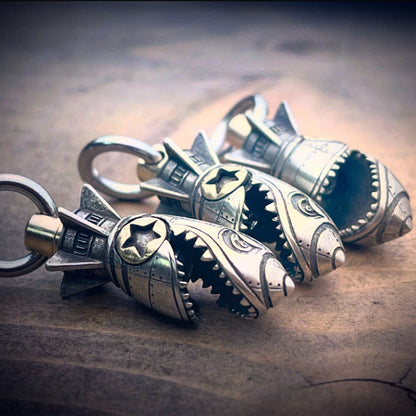 Tough Skull Pendant Keychain
