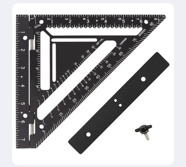 Precision Rafter Square Measuring Tool - Fesara