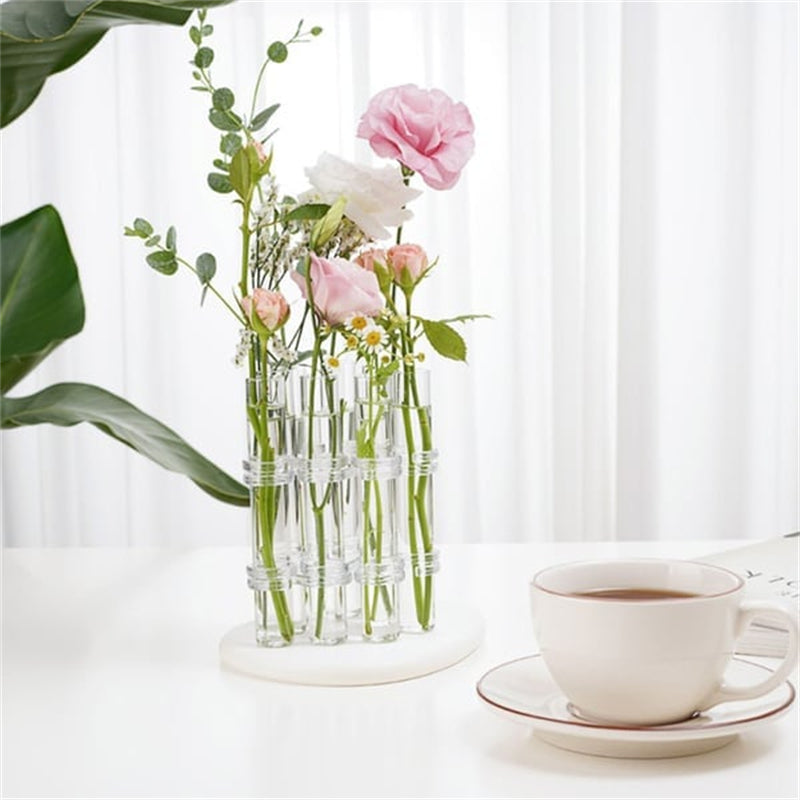 Beautiful Floral Glass Vase Set