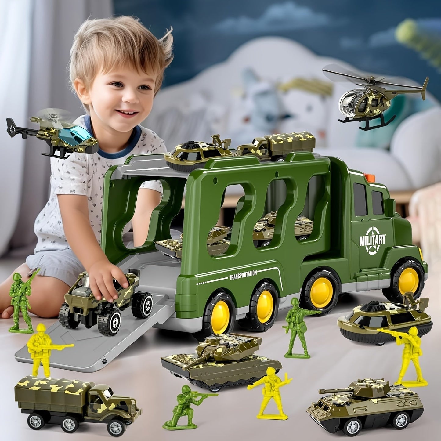 Ultimate Army Action Playset with 14 Pieces