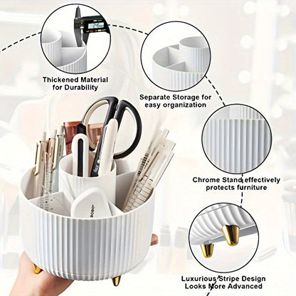 Stylish Makeup Storage with 360 Spin Design