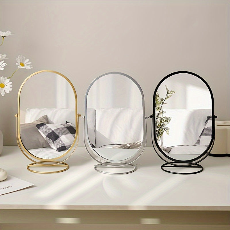 Compact 360 Degree Rotating Makeup Mirror