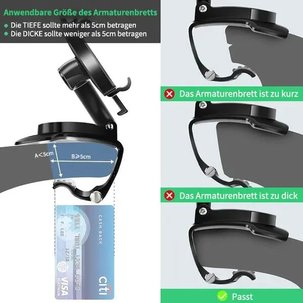 Adjustable 360° Car Phone Mount Holder