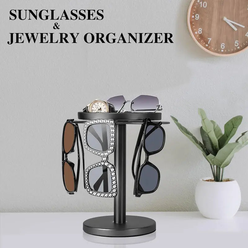 Foldable 360° Glasses Holder - Compact Storage Stand