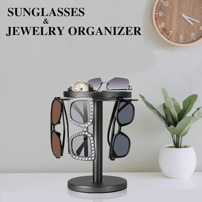 Foldable 360° Glasses Holder - Compact Storage Stand