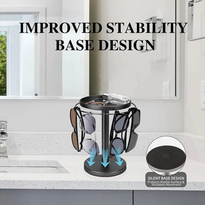 Foldable 360° Glasses Holder - Compact Storage Stand