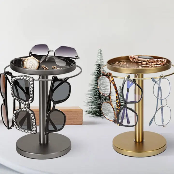 Foldable 360° Glasses Holder - Compact Storage Stand