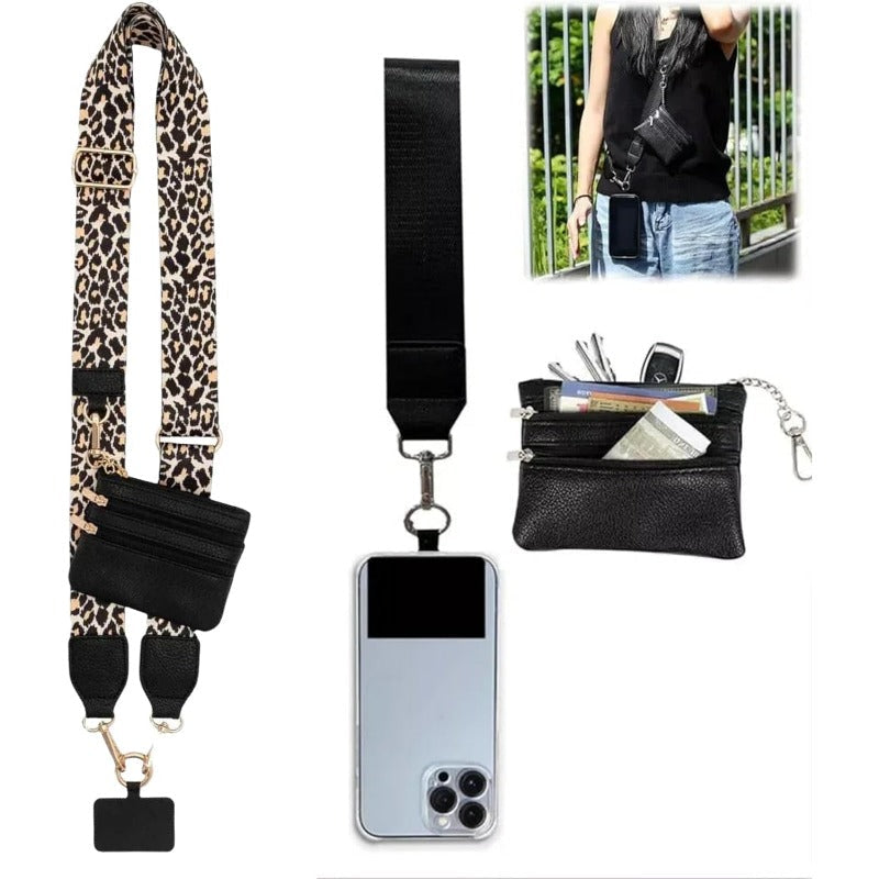 Fesara | Fashion Crossbody Phone Necklace with Removable Card Holder