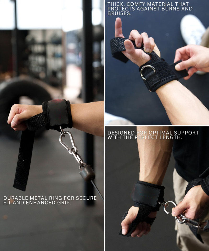 Strong Weightlifting Straps with Extra Grip Support