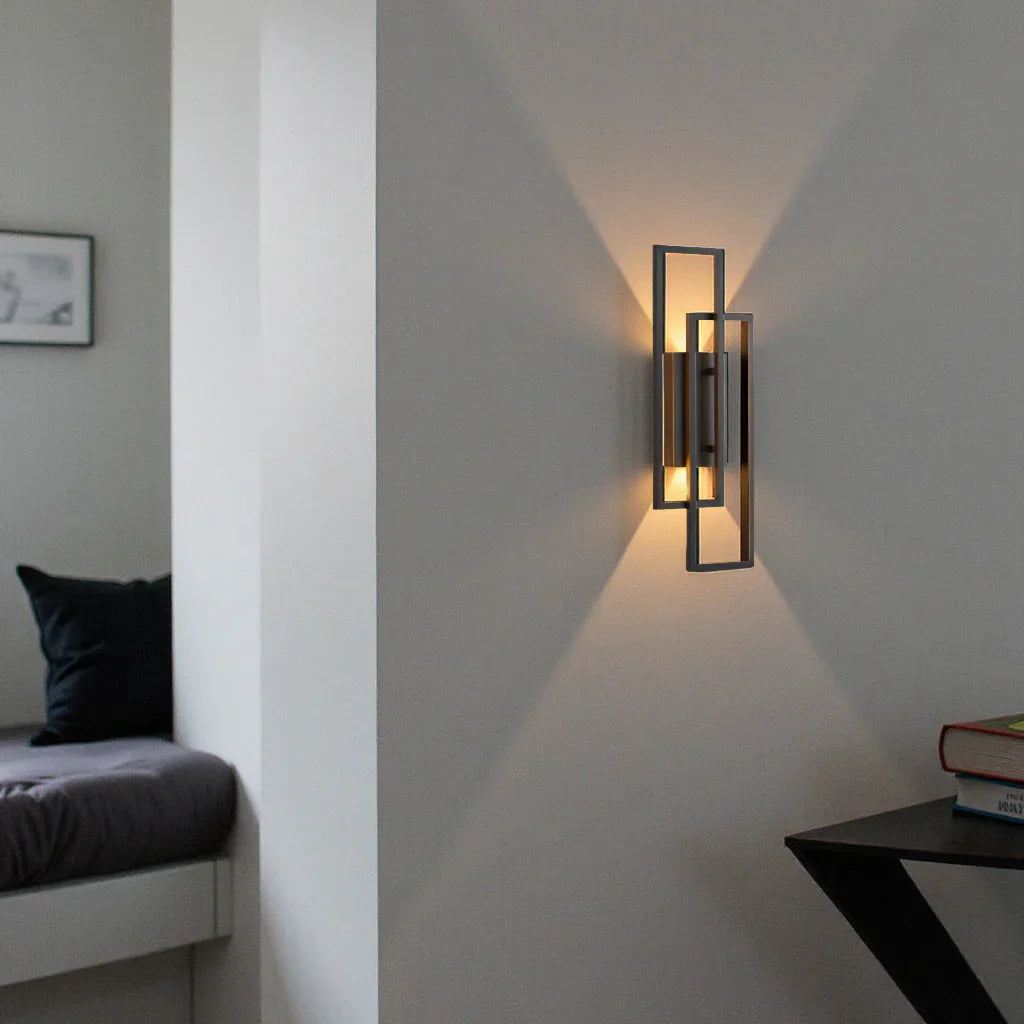 Sleek Contemporary LED Wall Lamp – Rectangle Shape with Dimmer