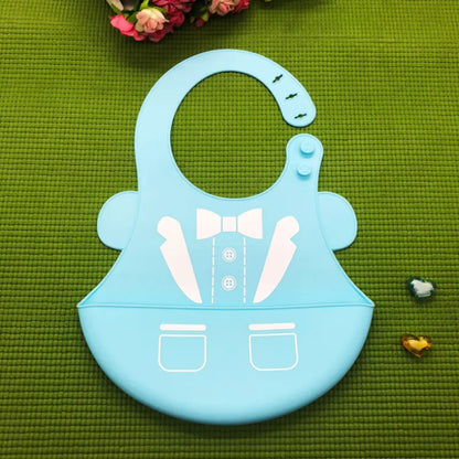 Soft Silicone Baby Bibs with Cute Animal Patterns