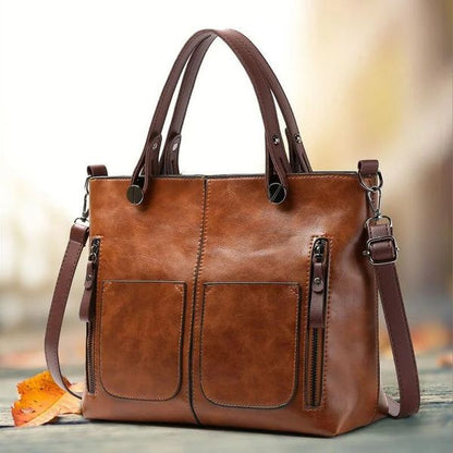 Classic Brown Ladies Cross Body Bag - Fesara