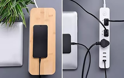 Compact Cable Storage Box for Organized Desk Space