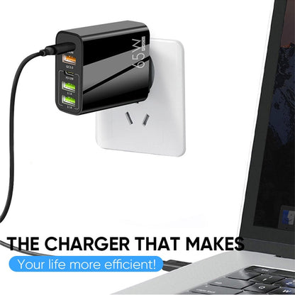 Fast 65W USB Charger Adapter - US Plug