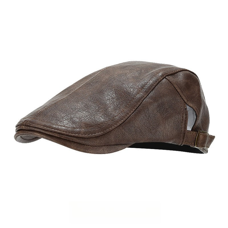 Vintage Style Leather Hat