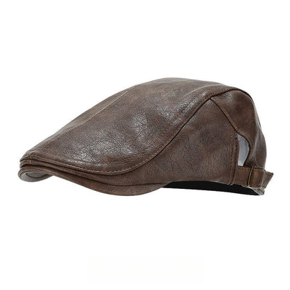 Vintage Style Leather Hat