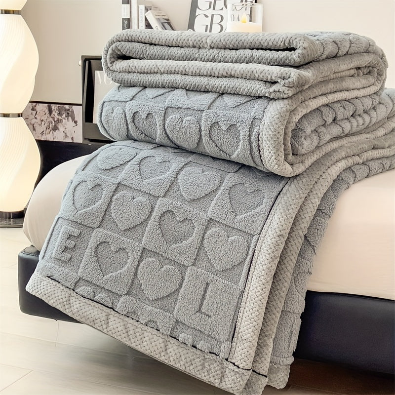 Soft Plush Coral Fleece Throw Blanket for Cozy Warmth