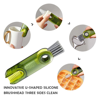 Flexible 3 in 1 U Shaped Water Bottle Brush
