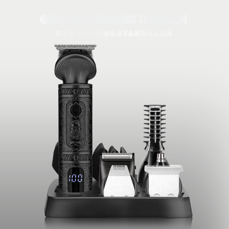 Premium 6-in-1 Grooming Kit with Storage Base
