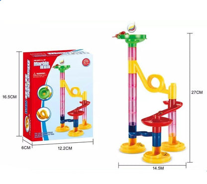 Colorful Marble Run Building Blocks Play Set - Fesara