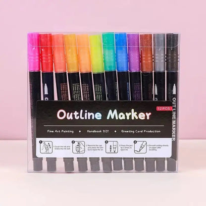 Vibrant Metallic Art Marker Set