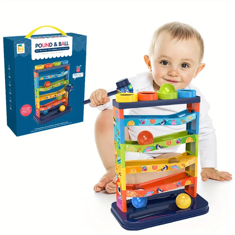 Flexible Colorful Ball Ramp Playset - Fesara