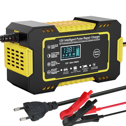 Advanced 12V 6A Auto Battery Charger with LCD Display - Fesara
