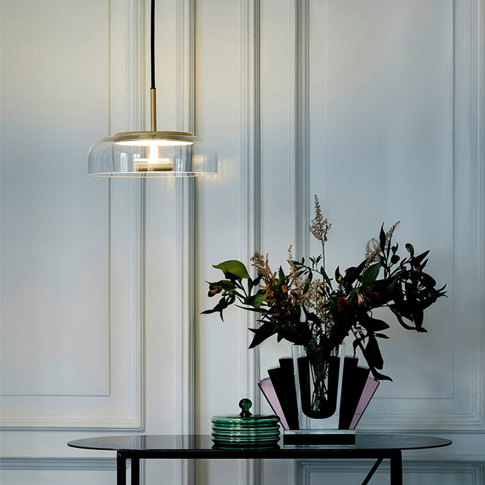 Contemporary Glass Hanging Pendant Light Fixture