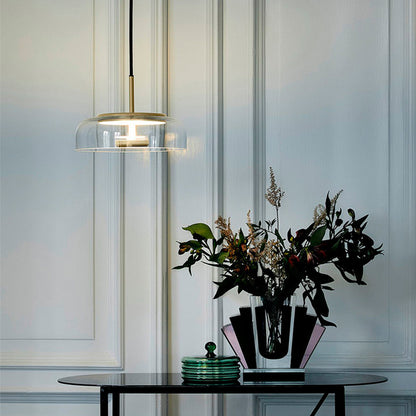 Contemporary Glass Hanging Pendant Light Fixture