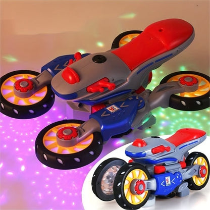 Cool LED Electric Motorcycle with Music and Spin