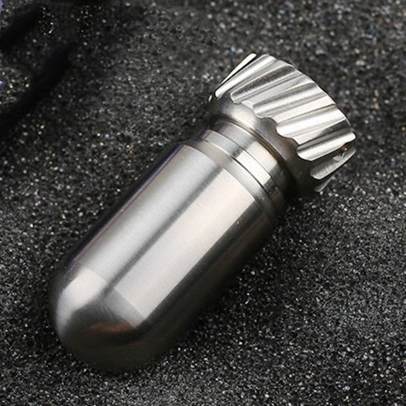 Compact Travel Pill Box with Waterproof Titanium Case - Fesara