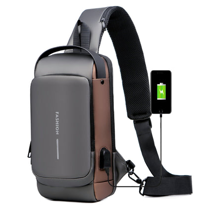 Secure Crossbody Travel Bag with USB Charging Port