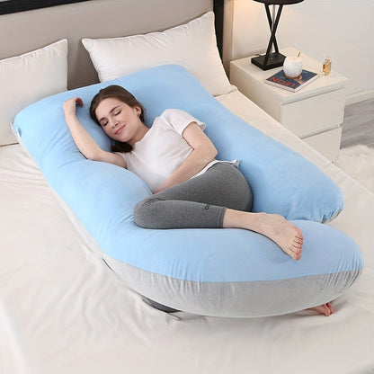 Comfortable J-Shaped Pregnancy Pillow