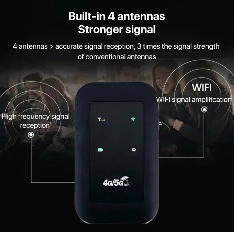 Compact 4G LTE WiFi Hotspot – Fast Mobile Internet On The Go