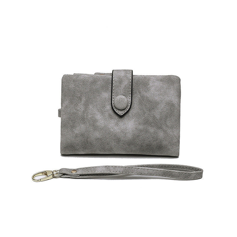 Compact Ladies Leather Fold Wallet