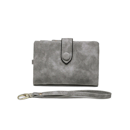 Compact Ladies Leather Fold Wallet