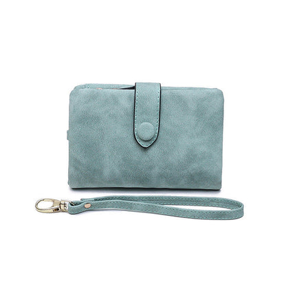 Compact Ladies Leather Fold Wallet