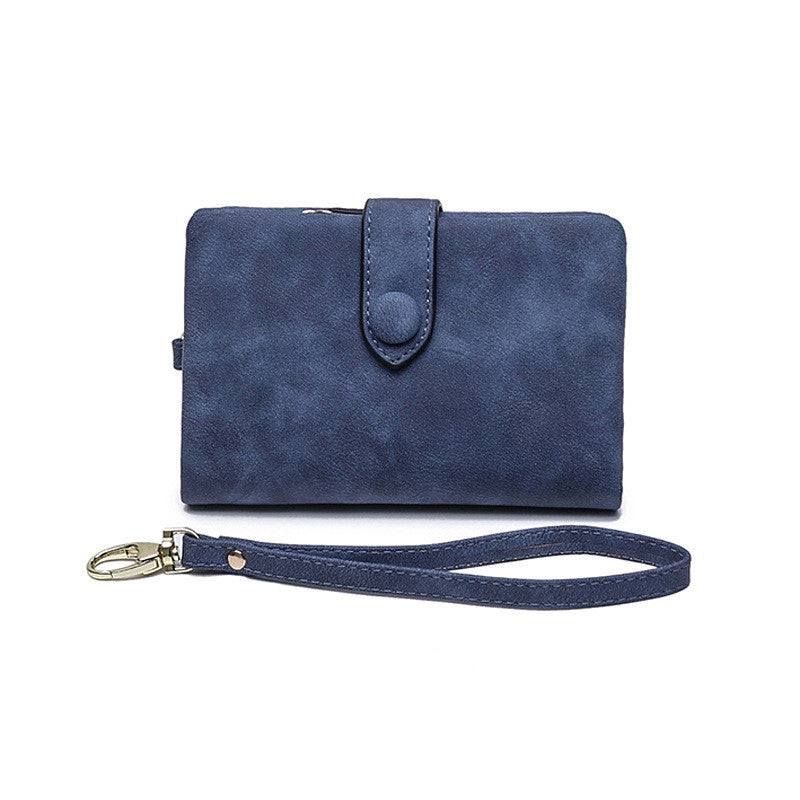 Compact Ladies Leather Fold Wallet