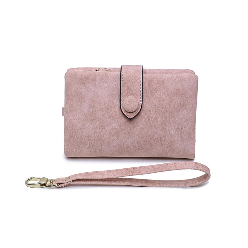 Compact Ladies Leather Fold Wallet