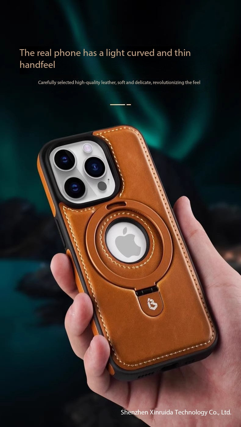 Luxury Leather Phone Case with Strong Magnet